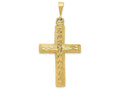 FJC Finejewelers 10k Yellow Gold Bright Cut Cross Charm