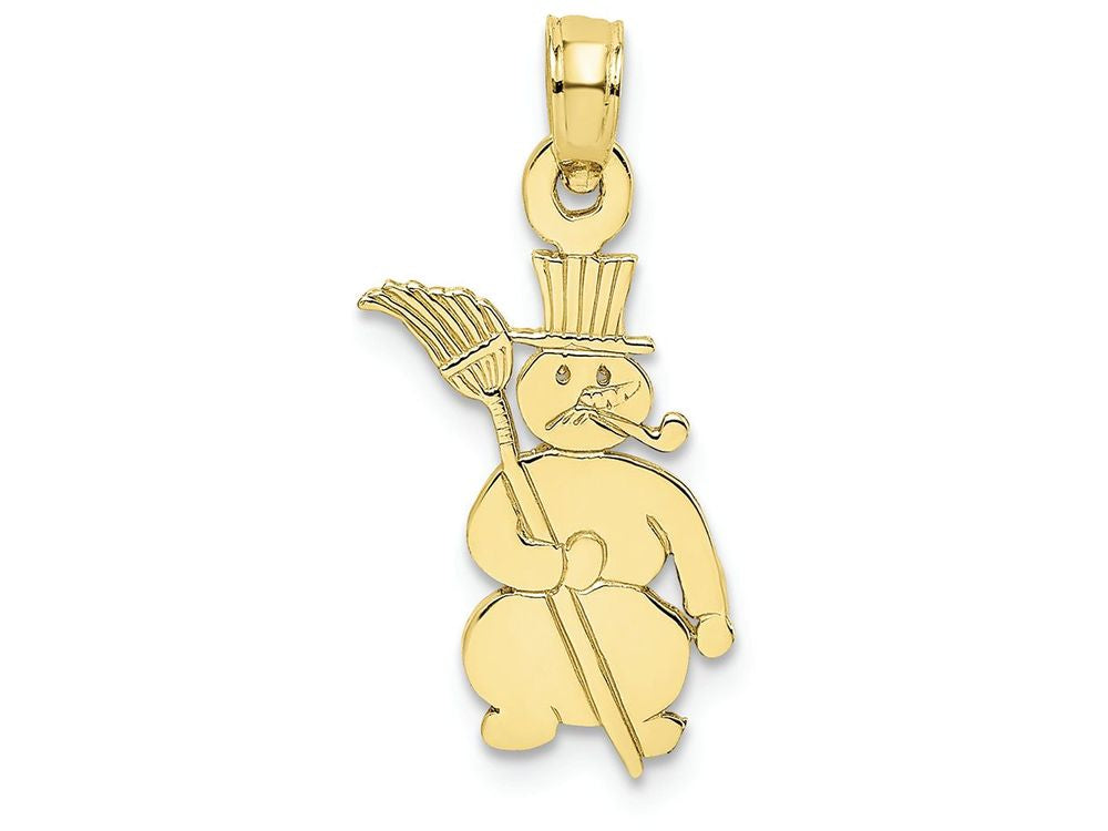FJC Finejewelers 10k Yellow Gold Polished Snowman Charm