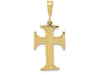 FJC Finejewelers 10k Yellow Gold Cross Charm