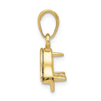 FJC Finejewelers 10k Yellow Gold 3d Piano Charm Lid Opens Moveable
