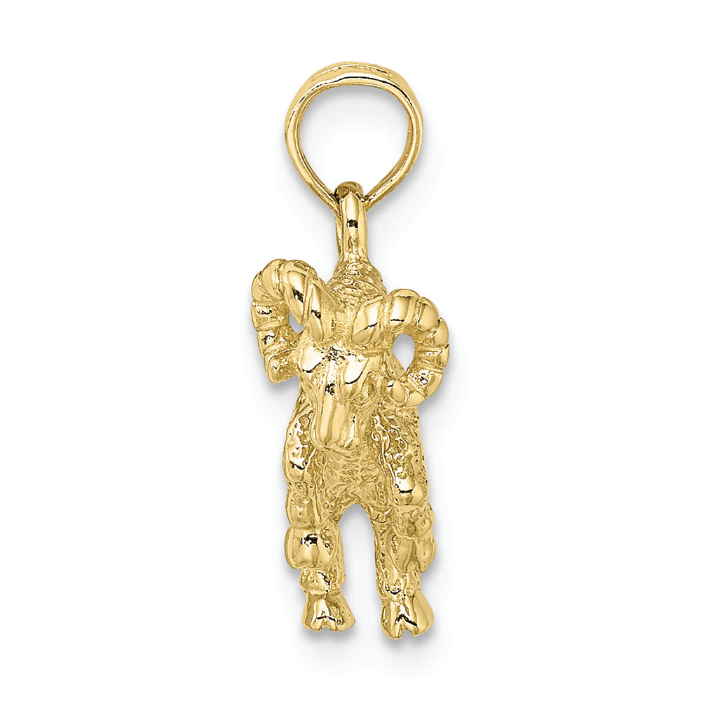 FJC Finejewelers 10k Yellow Gold 3d Aries Zodiac Charm