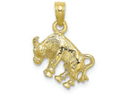 FJC Finejewelers 10k Yellow Gold 3d Taurus Zodiac Charm