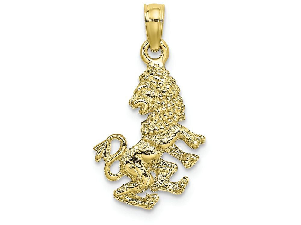 FJC Finejewelers 10k Yellow Gold 3d Leo Zodiac Charm