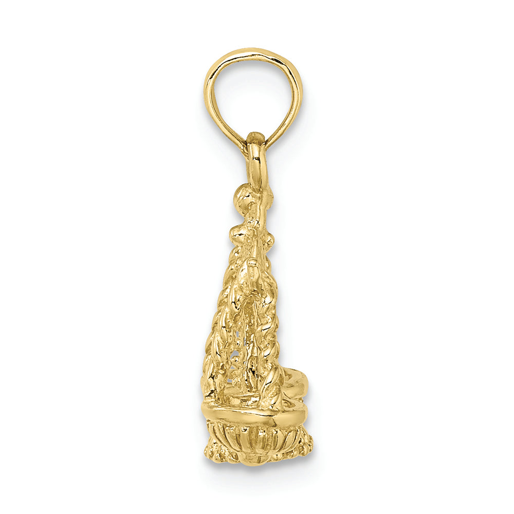 FJC Finejewelers 10k Yellow Gold 3d Libra Zodiac Charm