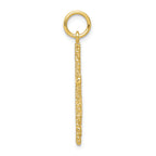 FJC Finejewelers 10k Yellow Gold Nugget Cross Charm