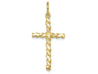 FJC Finejewelers 10k Yellow Gold Nugget Cross Charm