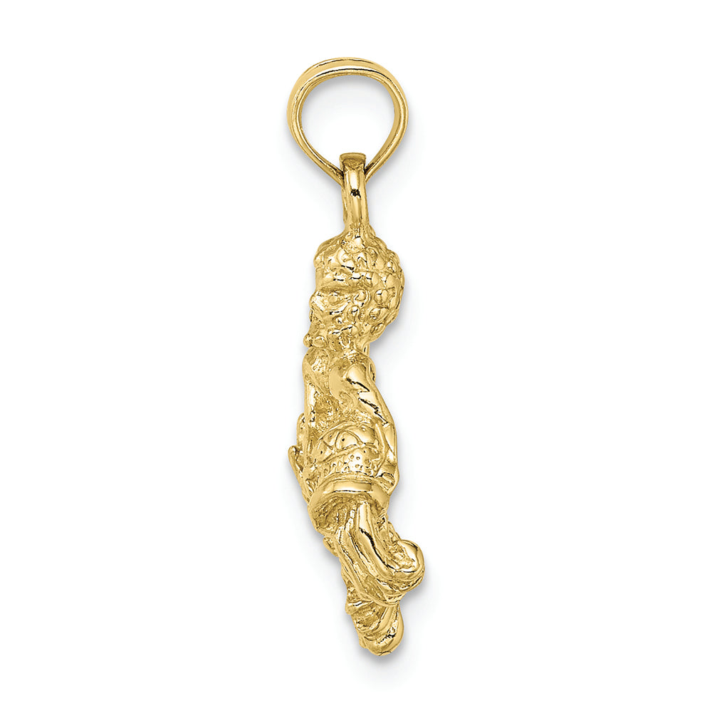 FJC Finejewelers 10k Yellow Gold 3D Aquarius Zodiac Charm