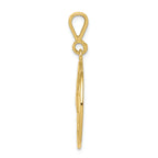 FJC Finejewelers 10k Yellow Gold Praying Hands Reversible with Serenity Prayer Charm
