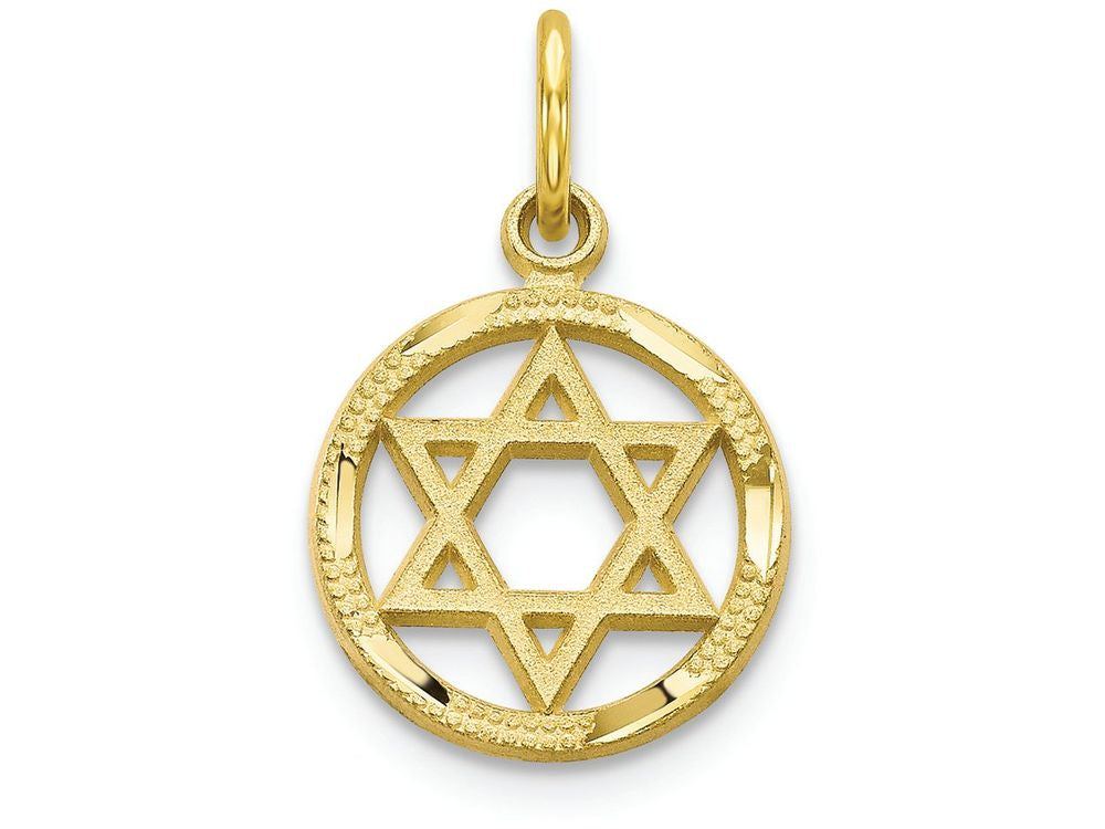 FJC Finejewelers 10k Yellow Gold Star Of David Charm