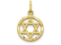 FJC Finejewelers 10k Yellow Gold Star Of David Charm