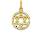 FJC Finejewelers 10k Yellow Gold Star Of David Charm