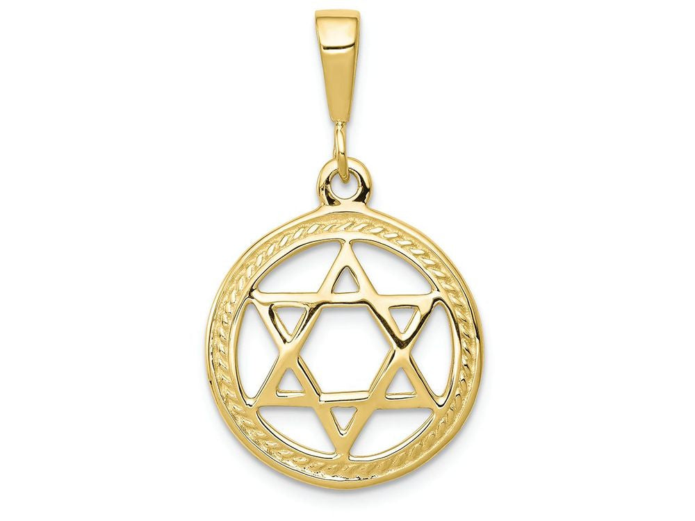 FJC Finejewelers 10k Yellow Gold Star Of David Charm