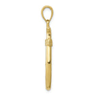 FJC Finejewelers 10k Yellow Gold 3d Fish Hook Charm