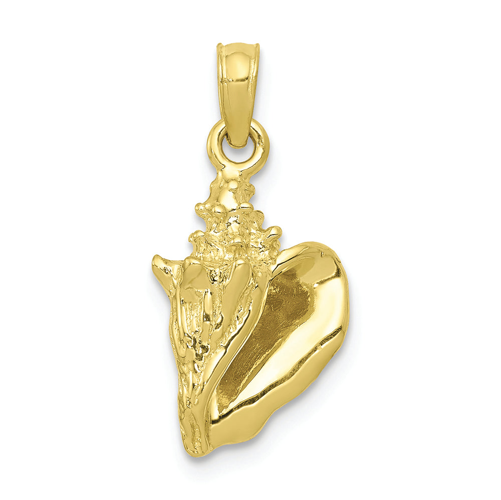FJC Finejewelers 10k Yellow Gold 3d Conch Shell Charm