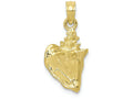 FJC Finejewelers 10k Yellow Gold 3d Conch Shell Charm