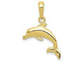 FJC Finejewelers 10k Yellow Gold Dolphin Jumping Charm