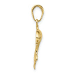 FJC Finejewelers 10k Yellow Gold Dolphin Swimming Charm