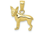 FJC Finejewelers 10k Yellow Gold Chihuahua Dog Charm