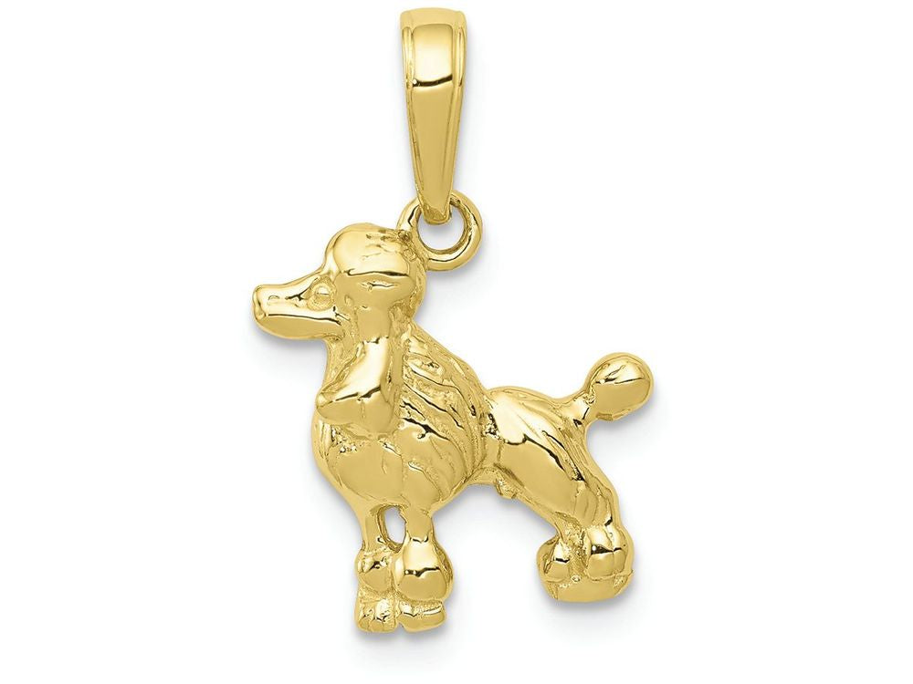 FJC Finejewelers 10k Yellow Gold Poodle Dog Charm