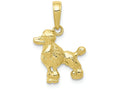 FJC Finejewelers 10k Yellow Gold Poodle Dog Charm