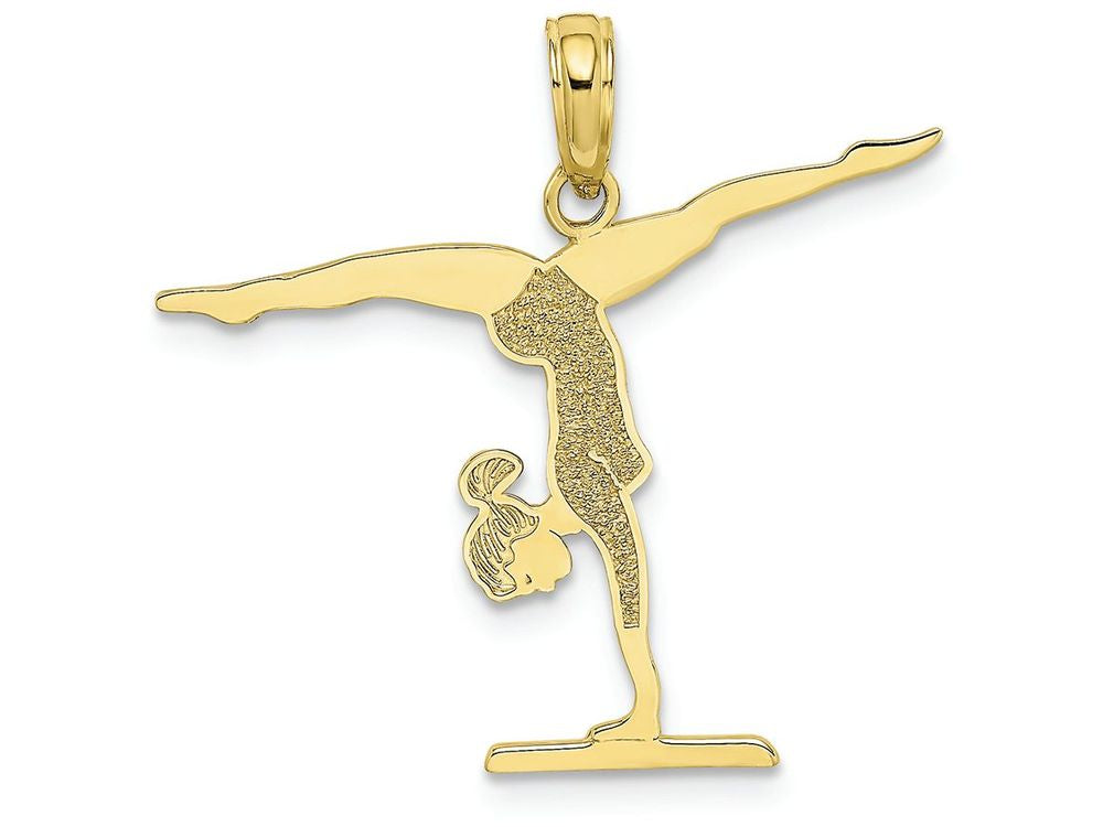 FJC Finejewelers 10k Yellow Gold Gymnastics Floor Charm