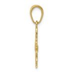 FJC Finejewelers 10k Yellow Gold Cheerleader with Pom-poms Charm