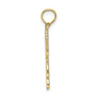 FJC Finejewelers 10k Yellow Gold Cheerleader Jumping with Pom-pom's Charm