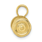 FJC Finejewelers 10k Yellow Gold 3d Single Barbell Charm