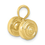 FJC Finejewelers 10k Yellow Gold 3d Single Barbell Charm