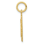 FJC Finejewelers 10k Yellow Gold Circle with Filigree Edges Charm