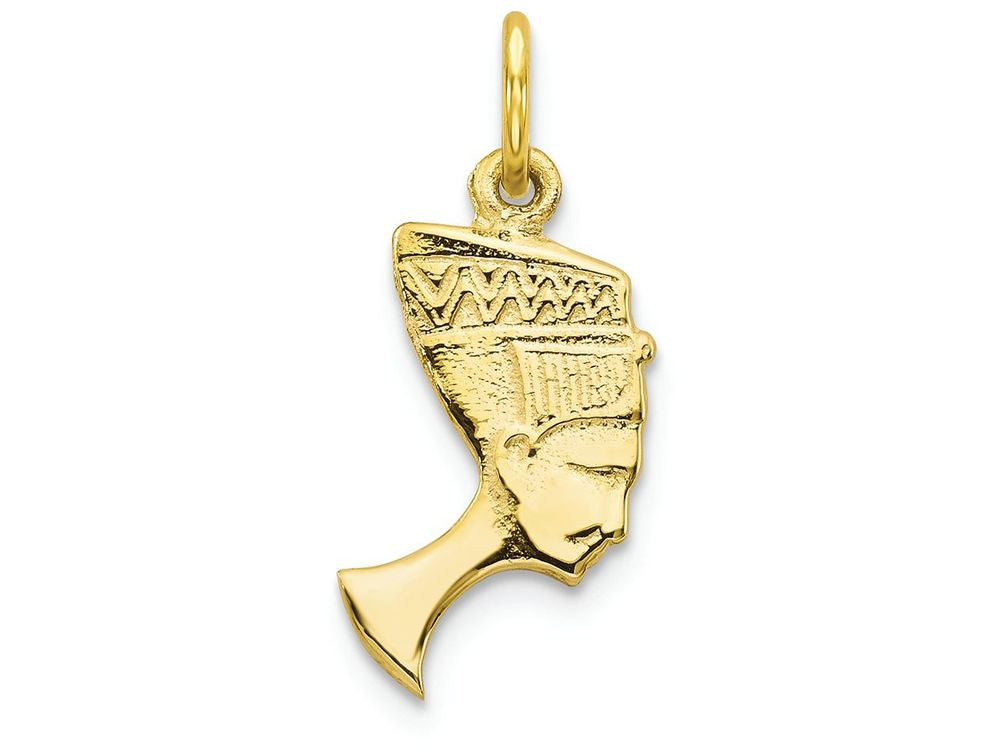 FJC Finejewelers 10k Yellow Gold Solid Bust Of Nefertiti Charm