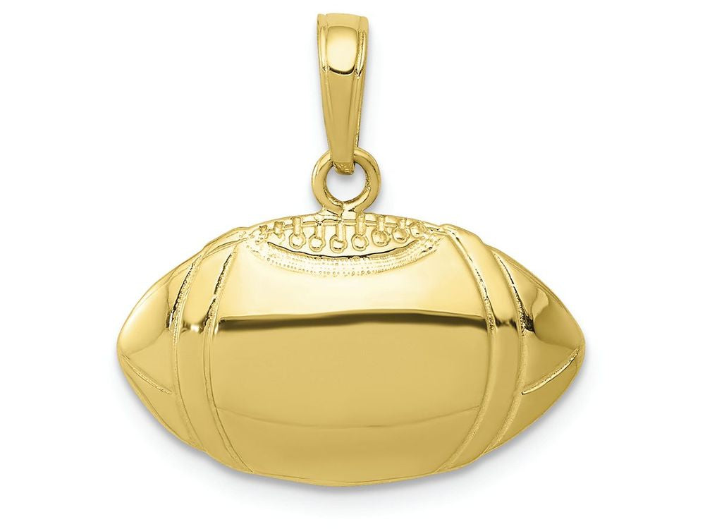 FJC Finejewelers 10k Yellow Gold Football Profile Charm