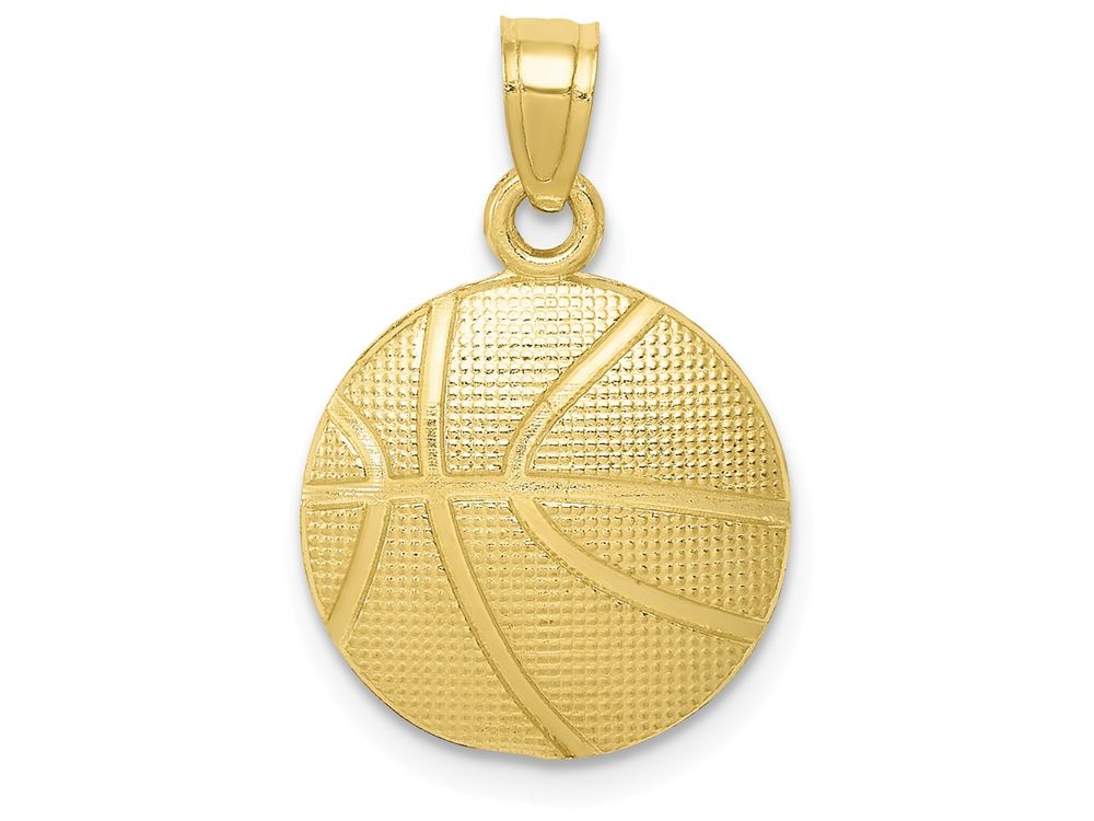 FJC Finejewelers 10k Yellow Gold Basketball Charm