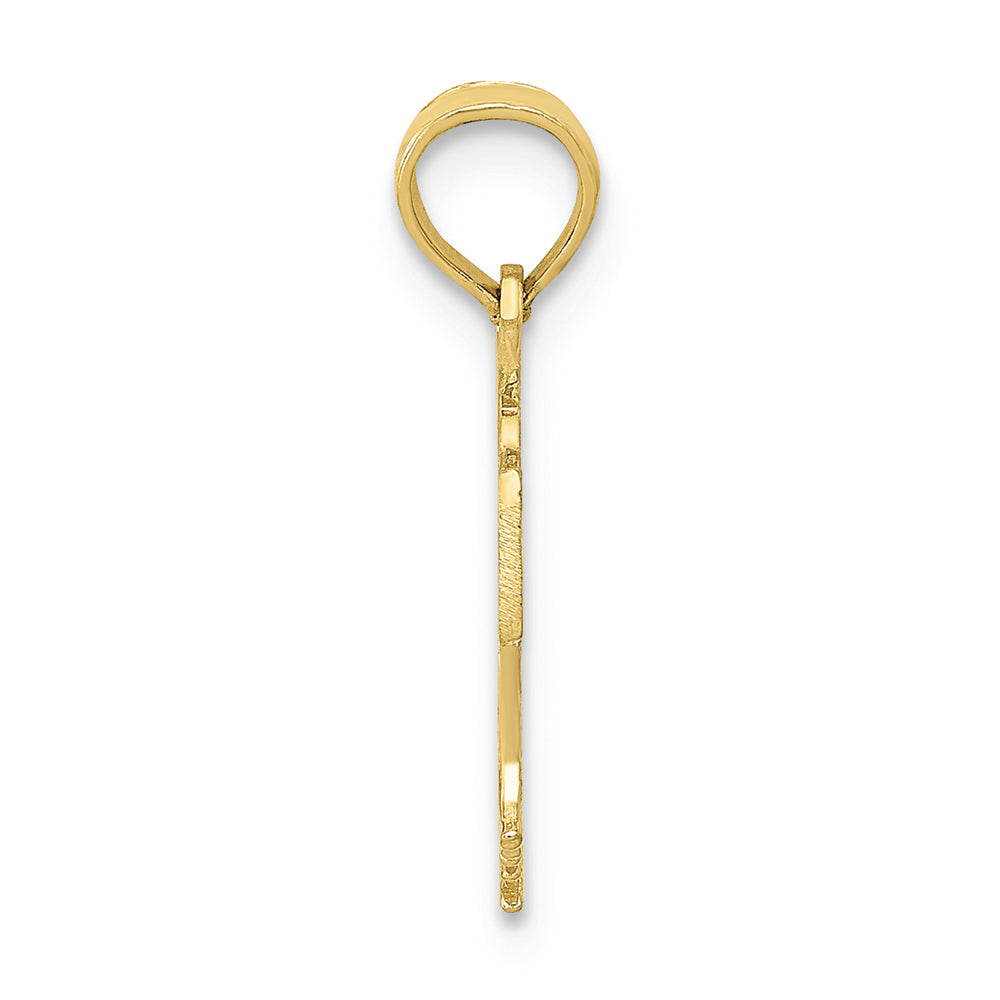 FJC Finejewelers 10k Yellow Gold Basketball In Net Charm