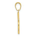 FJC Finejewelers 10k Yellow Gold Polished Cross Charm