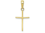 FJC Finejewelers 10k Yellow Gold Polished Cross Charm