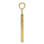FJC Finejewelers 10k Yellow Gold Polished Cross Charm