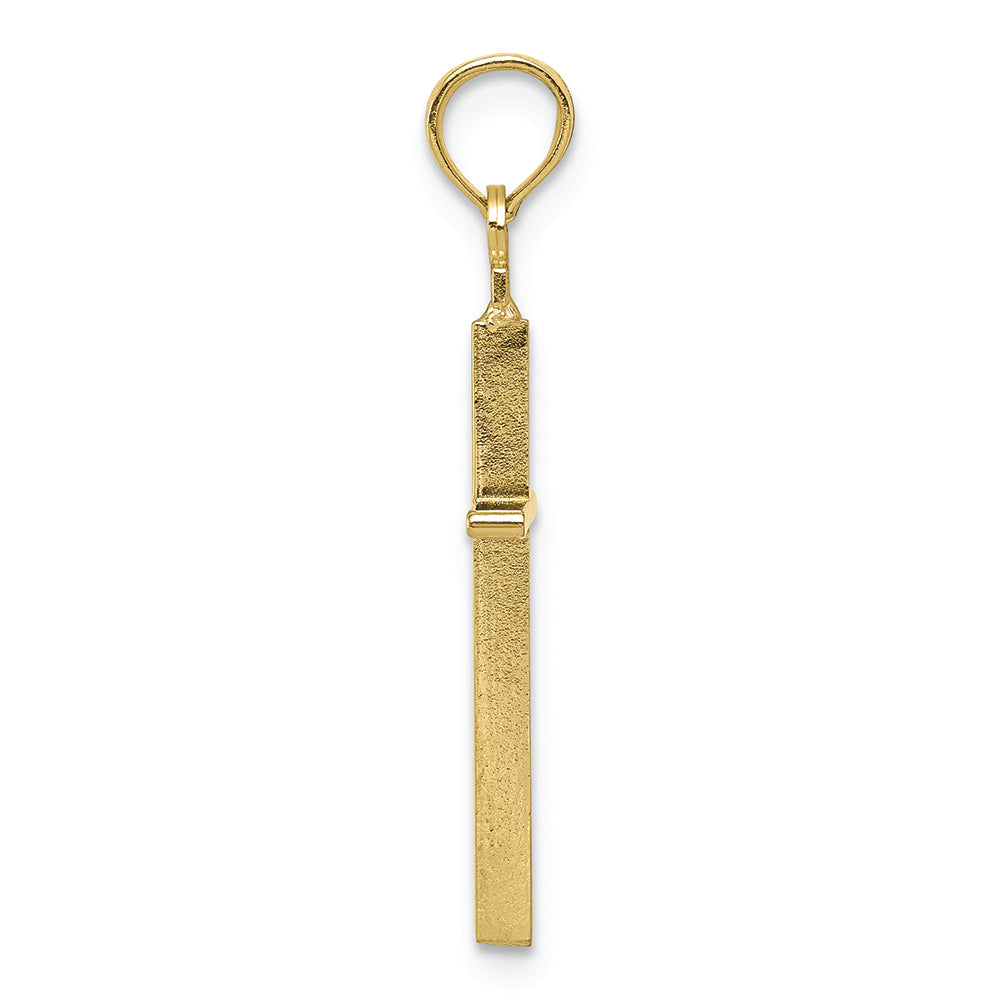 FJC Finejewelers 10k Yellow Gold Polished Cross Charm