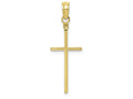 FJC Finejewelers 10k Yellow Gold Polished Cross Charm