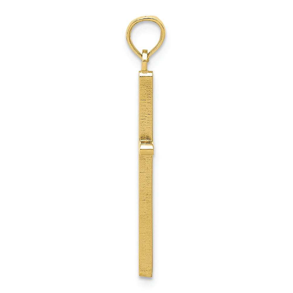 FJC Finejewelers 10k Yellow Gold Polished Cross Charm