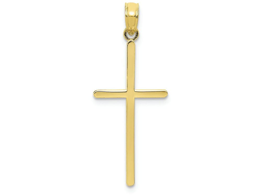 FJC Finejewelers 10k Yellow Gold Polished Cross Charm