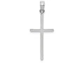 FJC Finejewelers 10k White Gold Polished Cross Charm