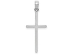 FJC Finejewelers 10k White Gold Polished Cross Charm