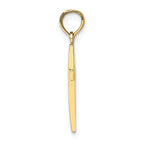 FJC Finejewelers 10k Yellow Gold Beveled Cross with Square Tips Charm
