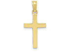 FJC Finejewelers 10k Yellow Gold Beveled Cross with Square Tips Charm