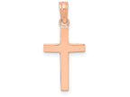 FJC Finejewelers 10k Rose Gold Beveled Cross with Square Tips Charm