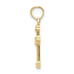 FJC Finejewelers 10k Yellow Gold Budded Cross Charm
