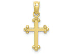 FJC Finejewelers 10k Yellow Gold Budded Cross Charm