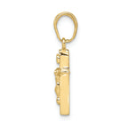 FJC Finejewelers 10k Yellow Gold Small Inri Crucifix Charm