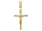 FJC Finejewelers 10k Yellow Gold Inri Crucifix Charm